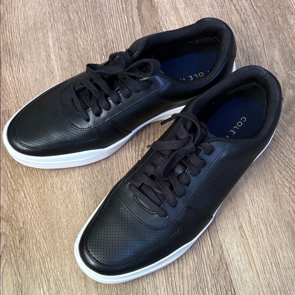Cole Haan Men's Black and White Sneakers